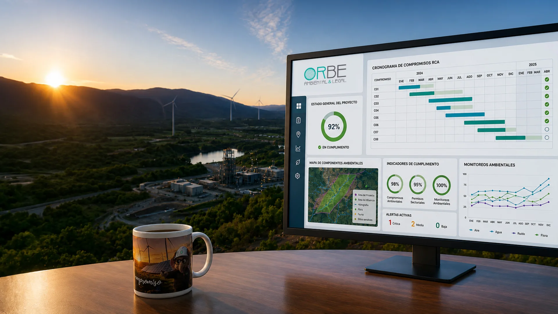 Plataforma de gestión integral de RCA: seguimiento de compromisos ambientales, permisos y monitoreos